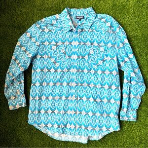 Panhandle Geometric Design Pearl Snap